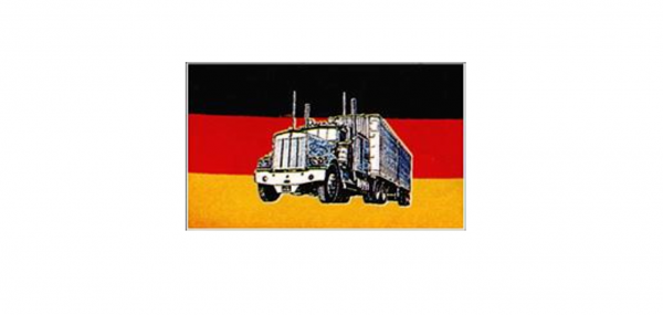 Flagge Fahne Deutschland mit Truck 90x150 LKW Flagge mit Ösen